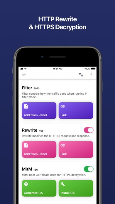 Quantumult X 的 Filter 页，底部有运行按钮